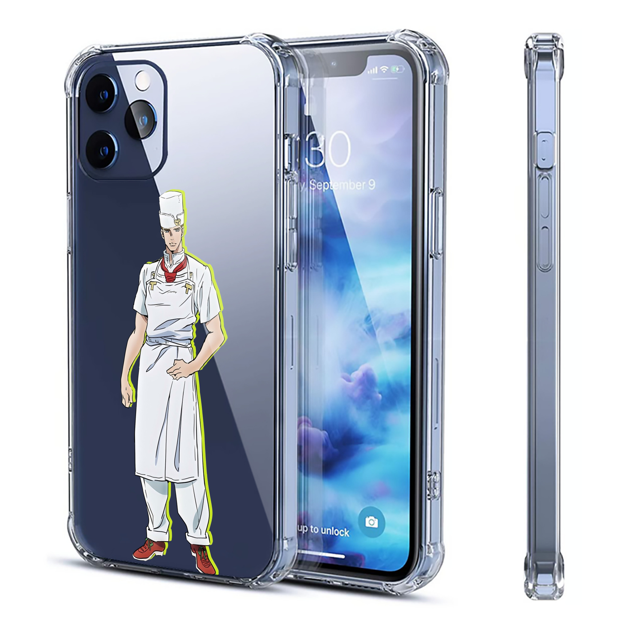 （画像用） ジョジョの奇妙な冒険 Tonio Trussardi JoJo's Bizarre Adventure トニオ?トラッサルディ 【iPhone 12シリーズ対応】透明スマホケース（クリアソフトケース）
